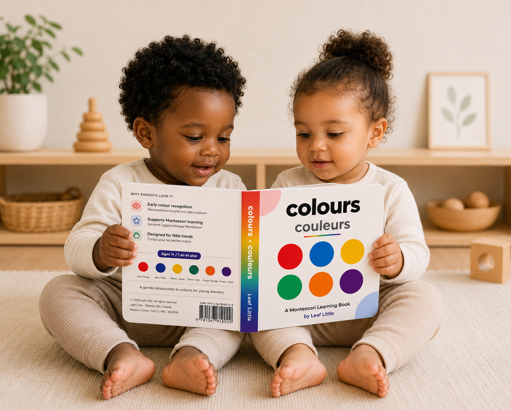 Colours / Couleurs — Un livre cartonné Montessori