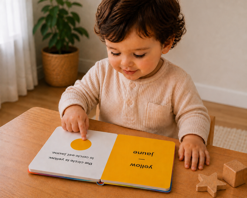 Colours / Couleurs — Un livre cartonné Montessori